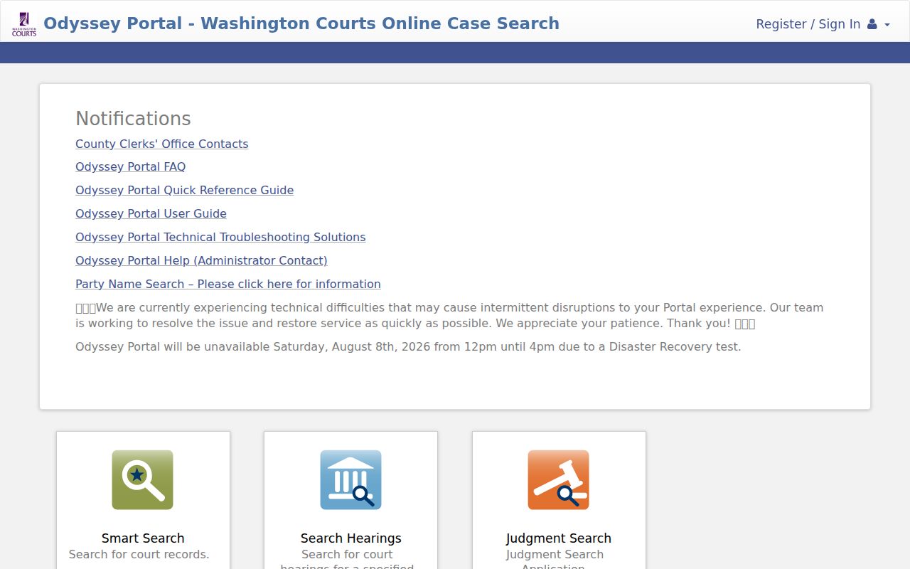Wenatchee people search through Washington Odyssey court cases